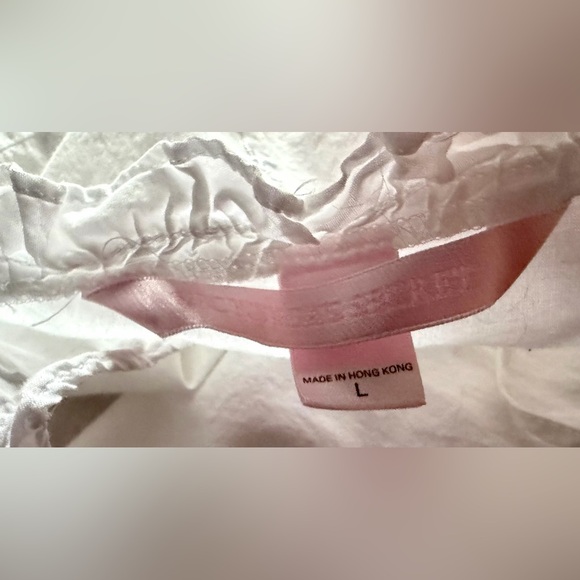 NWOT LARGE VICTORIA’S SECRET PJ SET WHITE PERFECT MEASUREMENTS IN PICS FLAWLESS - Picture 11 of 12